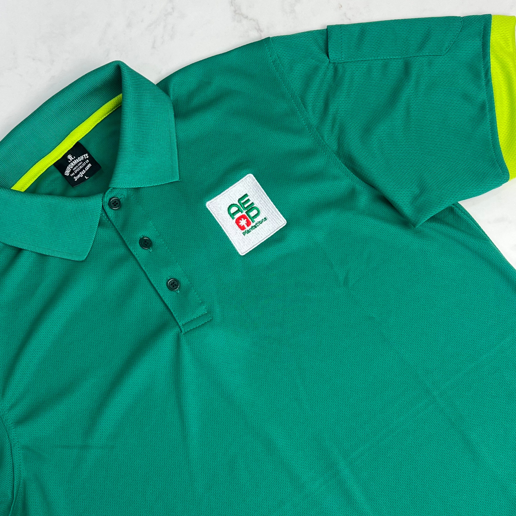 Custom Microfibre Eyelet Polo Tee