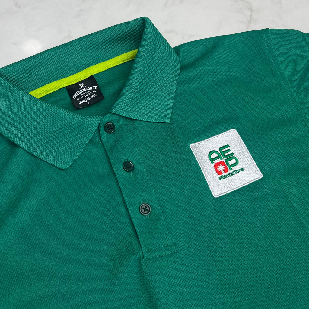 Custom Microfibre Eyelet Polo Tee