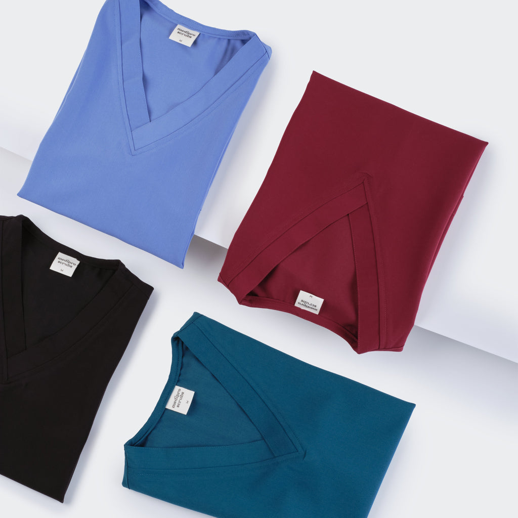 Premium V-Neck Medical Scrub Top